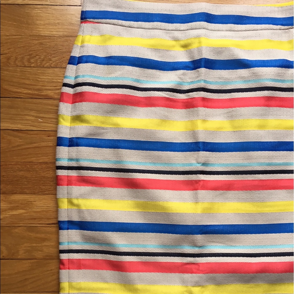 J. Crew jacquard stripe pencil skirt Size 10